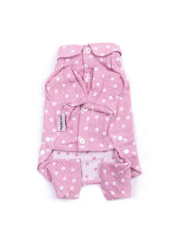 Oblačilo za pse Pancho pasja obleka pizama Pika roza 4
